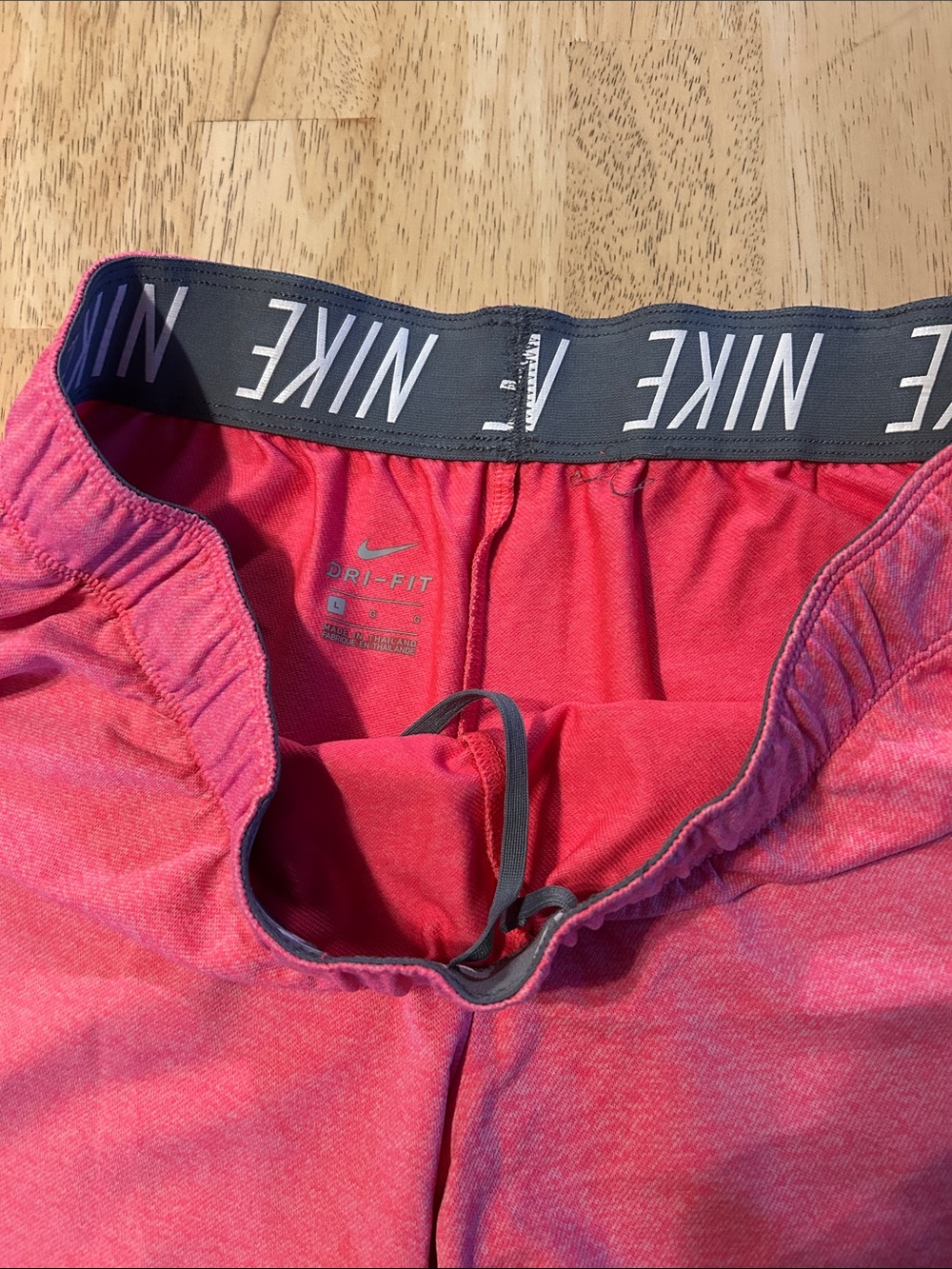 Nike Women's Coral-Pink Athletic Shorts with Swoosh - Picture 2 of 7